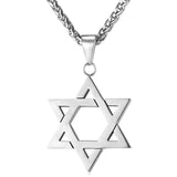 U7 Jewish Magen Star of David Necklace Men/Women Bat Mitzvah Gift Israel Judaica Hebrew Jewelry Hanukkah Pendant Gold Color P723