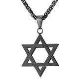 U7 Jewish Magen Star of David Necklace Men/Women Bat Mitzvah Gift Israel Judaica Hebrew Jewelry Hanukkah Pendant Gold Color P723