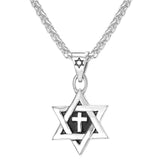 U7 Jewish Magen Star of David Necklace Men/Women Bat Mitzvah Gift Israel Judaica Hebrew Jewelry Hanukkah Pendant Gold Color P723