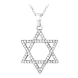 U7 Jewish Magen Star of David Necklace Men/Women Bat Mitzvah Gift Israel Judaica Hebrew Jewelry Hanukkah Pendant Gold Color P723