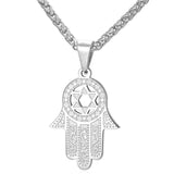 U7 Jewish Magen Star of David Necklace Men/Women Bat Mitzvah Gift Israel Judaica Hebrew Jewelry Hanukkah Pendant Gold Color P723