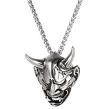 U7 Necklace Gothic Horn Evil Devil Demon Stainless Steel Pendant & Chain Gold/Black Color Christmas Gift Jewelry Necklaces P1142