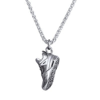 U7 Steampunk Stainless Steel Sports Shoes Pendant Necklace For Men Punk Chain Metal Choker Shoe Collares Jewelry Gifts P1186