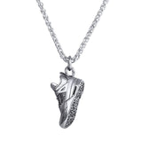 U7 Steampunk Stainless Steel Sports Shoes Pendant Necklace For Men Punk Chain Metal Choker Shoe Collares Jewelry Gifts P1186